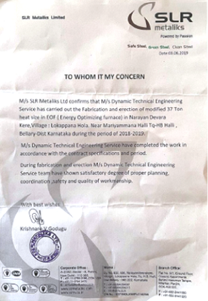 Work Completion Certificates