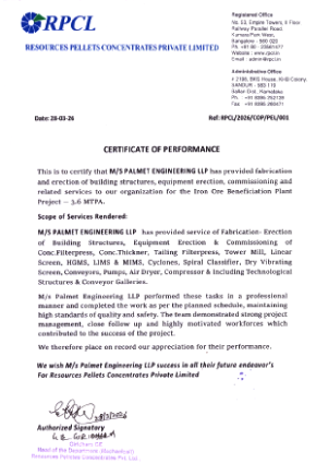 Work Completion Certificates